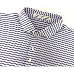 Holderness & Bourne Golf Polo Men's XL Striped Performance Stretch